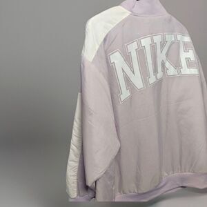 NIKE Sportswear Jacket Women's Size L Purple Lilac Team Bomber Varsity NWOT/NWT